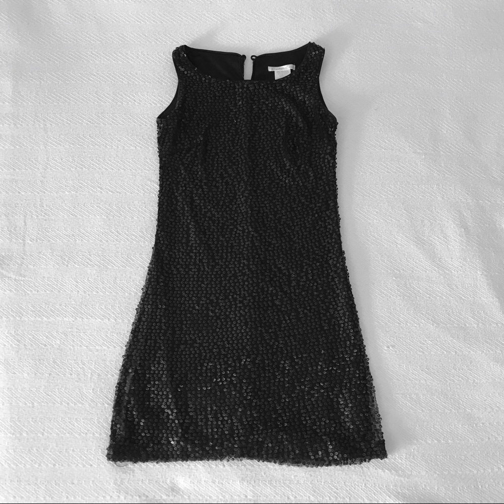 Black sequined little dress